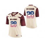 2016 US Flag Fashion Men's Oklahoma Sooners Adrian Peterson #28 College Limited Football Jersey - White