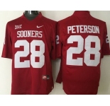 Men's Oklahoma Sooners #28 Adrian Peterson Red College Football Nike Jersey