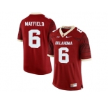 Men's Oklahoma Sooners Baker Mayfield #6 College Limited Football Jersey - Crimson