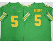 Men's Oregon Ducks #5 Dakorien Moore 2026 Green F.U.S.E. Stitched Jersey