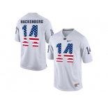 2016 US Flag Fashion Mens Penn State Nittany Lions Christian Hackenberg #14 College Football Limited Jersey - White