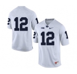 Men's Penn State Nittany Lions #12 Mac Hippenhammer NCAA White Stitched Jersey Without name