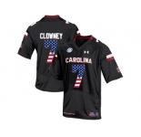 2016 US Flag Fashion-Men's South Carolina Gamecocks Jadeveon Clowney #7 College Football Jersey - Black