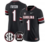 Men's South Carolina Fighting Gamecocks #1 Rahsul Falson Black 2026 F.U.S.E. Stitched Nike Jersey