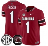 Men's South Carolina Fighting Gamecocks #1 Rahsul Falson Garnet 2026 F.U.S.E. Stitched Nike Jersey