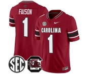 Men's South Carolina Fighting Gamecocks #1 Rahsul Falson Garnet 2026 F.U.S.E. Stitched Nike Jersey