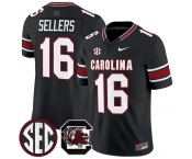 Men's South Carolina Fighting Gamecocks #16 LaNorris Sellers Black 2026 F.U.S.E. Stitched Nike Jersey