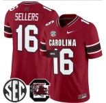 Men's South Carolina Fighting Gamecocks #16 LaNorris Sellers Garnet 2026 F.U.S.E. Stitched Nike Jersey