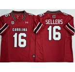 Men's South Carolina Fighting Gamecocks #16 LaNorris Sellers Red F.U.S.E. Stitched Jersey