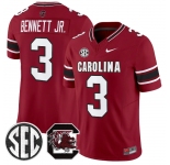 Men's South Carolina Fighting Gamecocks #3 Mazeo Bennett Jr. Garnet 2026 F.U.S.E. Stitched Nike Jersey