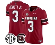 Men's South Carolina Fighting Gamecocks #3 Mazeo Bennett Jr. Garnet 2026 F.U.S.E. Stitched Nike Jersey