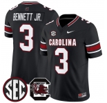 Men's South Carolina Fighting Gamecocks #3 Mazeo Bennett Jr.Black 2026 F.U.S.E. Stitched Nike Jersey