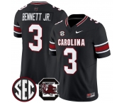 Men's South Carolina Fighting Gamecocks #3 Mazeo Bennett Jr.Black 2026 F.U.S.E. Stitched Nike Jersey