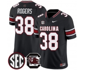 Men's South Carolina Fighting Gamecocks #38 George Rogers Black 2026 F.U.S.E. Stitched Nike Jersey