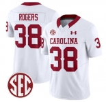 Men's South Carolina Fighting Gamecocks #38 George Rogers White F.U.S.E. Stitched Jersey