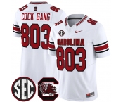 Men's South Carolina Fighting Gamecocks #803 Cock Gang White 2026 F.U.S.E. Stitched Nike Jersey