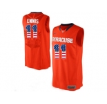 2016 US Flag Fashion Men's Syracuse Orange Tyler Ennis #11 College Authentic Basketball Jersey - Orange