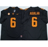 Men's Tennessee Volunteers #6 Joey Aguilar Black 2025 F.U.S.E. Stitched Jersey