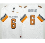 Men's Tennessee Volunteers #6 Joey Aguilar Limited White 2025 College Football Jersey