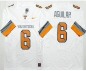 Men's Tennessee Volunteers #6 Joey Aguilar Limited White 2025 College Football Jersey