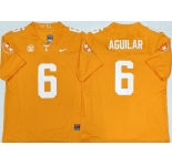 Men's Tennessee Volunteers #6 Joey Aguilar Orange 2025 F.U.S.E. Stitched Jersey
