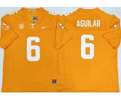 Men's Tennessee Volunteers #6 Joey Aguilar Orange 2025 F.U.S.E. Stitched Jersey