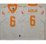 Men's Tennessee Volunteers #6 Joey Aguilar White 2024 FUSE College Football Jersey