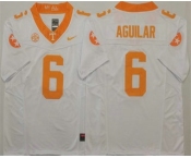 Men's Tennessee Volunteers #6 Joey Aguilar White 2024 FUSE College Football Jersey