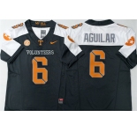 Men's Tennessee Volunteers #6 Joey Aguilar White Black 2025 F.U.S.E. Stitched Jersey