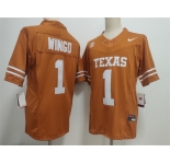 Men's Texas Longhorns #1 Ryan Wingo Orange 2026 F.U.S.E. Stitched Jersey