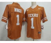 Men's Texas Longhorns #1 Ryan Wingo Orange 2026 F.U.S.E. Stitched Jersey