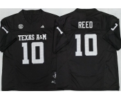 Men's Texas A&M Aggies Lions #10 Marcel Reed Black 2025 F.U.S.E. Stitched Jersey