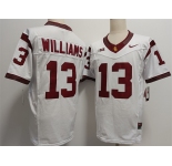 Men's USC Trojans #13 Caleb Williams 2024 F.U.S.E. White Stitched Jersey