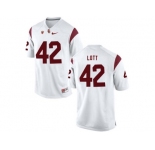 USC Trojans Ronnie Lott #42 College Football Jersey - White