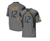 West Virginia Mountaineers Oliver Luck #12 College Football Mesh Jersey - Grey
