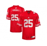 Men's Wisconsin Badgers Melvin Gordon III #25 College Football Jersey - Red
