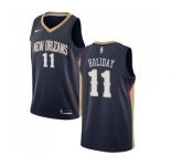 Youth Nike New Orleans Pelicans #11 Jrue Holiday Swingman Navy Blue Road NBA Jersey - Icon Edition