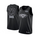 Youth Nike New Orleans Pelicans #23 Anthony Davis Black NBA Jordan Swingman 2018 All-Star Game Jersey