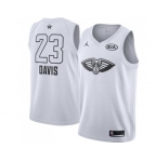 Youth Nike New Orleans Pelicans #23 Anthony Davis White NBA Jordan Swingman 2018 All-Star Game Jersey