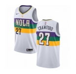 Youth Nike New Orleans Pelicans #27 Jordan Crawford Swingman White NBA Jersey - City Edition