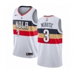 Youth Nike New Orleans Pelicans #3 Nikola Mirotic White Swingman Jersey - Earned Edition