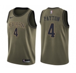 Youth Nike New Orleans Pelicans #4 Elfrid Payton Swingman Green Salute to Service NBA Jersey