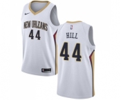 Youth Nike New Orleans Pelicans #44 Solomon Hill Authentic White Home NBA Jersey - Association Edition