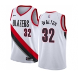 Youth Nike Portland Trail Blazers #32 Bill Walton Swingman White Home NBA Jersey - Association Edition
