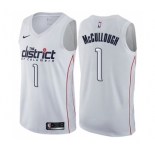 Youth Nike Washington Wizards #1 Chris McCullough Swingman White NBA Jersey - City Edition