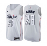 Youth Nike Washington Wizards #28 Ian Mahinmi Swingman White NBA Jersey - City Edition