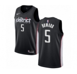 Youth Nike Washington Wizards #5 Juwan Howard Swingman Black NBA Jersey - City Edition
