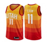 Youth Nike Utah Jazz #11 Dante Exum Swingman Orange NBA Jersey - City Edition