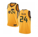 Youth Nike Utah Jazz #24 Grayson Allen Swingman Gold NBA Jersey Statement Edition
