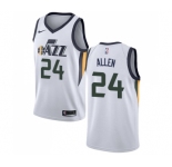 Youth Nike Utah Jazz #24 Grayson Allen Swingman White NBA Jersey - Association Edition
